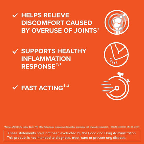 Qunol 5-in-1 Joint Support Supplement - Fast Acting One Pill Dose for Healthy Inflammation Response, 60 Count