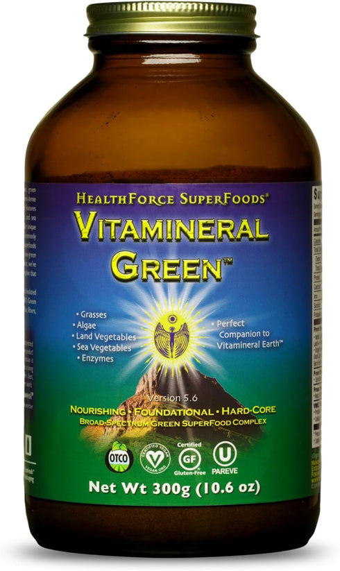 HealthForce SuperFoods Vitamineral Green, Mineral Supplement for Immune & Thyroid Support, Gluten-Free & Vegan
