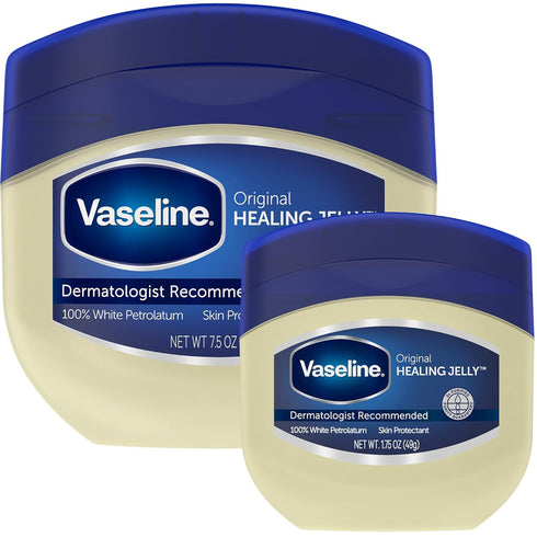 Vaseline Original Petroleum Jelly Variety Pack, 2 Sizes (7.5 Oz & 1.75