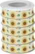 YKZEYK 1/2" 25 Ribbon for Gift Wrapping Sunflowers Leaves Yellow Print Fabric Ribbon Yards, Gift Wrap Bow Ribbons Thick