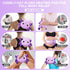 Microwavable Heating Pads for Cramps, Cute Stuffed Animals Moist Heat Pad for Menstrual Relief (Purple Axolotl)