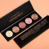 Highlighter Powder Palette, Makeup Palette for Facial Bronzers Illuminator, Waterproof Long Lasting (5 Color, 1 Count)