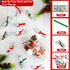 MUOUAKATE Christmas Money Holders for Cash, Christmas Mason Jar with Santa Hat Scarf and Stickers, DIY Cash Holder