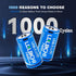 LDLDCHI 4-in-1 4 Pack 7400mWh 1.5V 1000 Rechargeable Lithium D Batteries with Charge Cable, D Cell Rechargeable