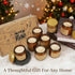 GUYHNE 8 Pack Packaging Scented Candles, Natural Soy Wax with Elegant - Reassuring Gifts for Women and Men, Suitable
