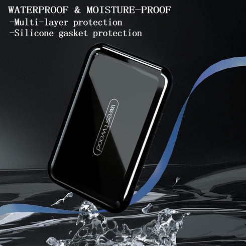DUBSTAR Waterproof Travel Pill Organizer, Small Pill Box with 4+6 Compartments, Portable Medicine Holder, Black