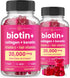 Hair Skin & Nails Gummies | Biotin with Collagen & Keratin | 5000mcg Biotin Beauty Complex | 120 Count for Women & Men