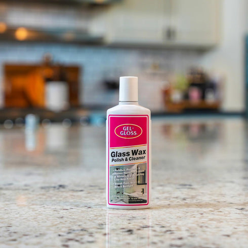 TR 8 oz. Gel-Gloss No Seak Glass Wax | Professional-Grade Silicon Wax Formulation | Removes Water Spots, Hard Water