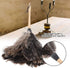Handmade Washable Duster with Wooden Handle - Eco-Friendly Cleaning Tool