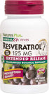 Natures Plus Herbal Actives Resveratrol, 125 mg, 60 Vegetarian Tablets for Health