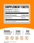 BulkSupplements.com Beta Alanine Capsules - 3000mg Beta Alanine Supplement, 240 Capsules (Pack of 1)