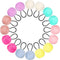 WILLBOND 16 Pieces Pom Pom Hair Ties, Elastic Fur Ball Scrunchy Band for Women and Girls Ponytail Holders