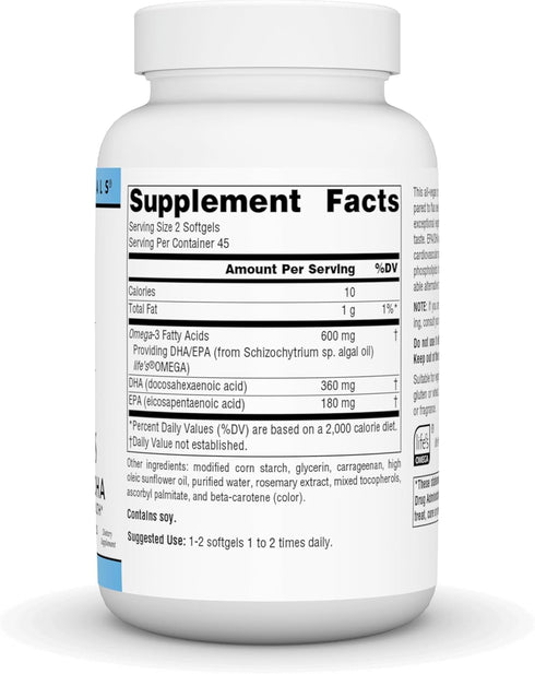 Source Naturals Vegan Omega 3s Epa-Dha, 300mg - 90 Softgels