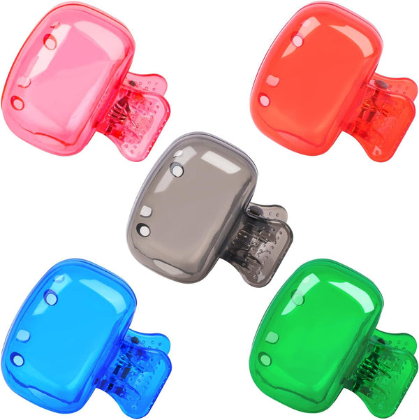 5 Pack Travel Toothbrush Head Covers, Protective Plastic Clip for Toothbrushes, Household Travel, Camping, Bathroom Use