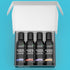 Set Set (4 2oz) Skinsations Massage Oil Gift Variety for Couples, Travel Size Lightweight, Non-Greasy, Hydrating Body