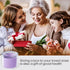 Denture Bath Cup with Brush, Container for Soaking Dentures, Retainers, Mouth Guard Storage Case, Cleaning Holder Box -