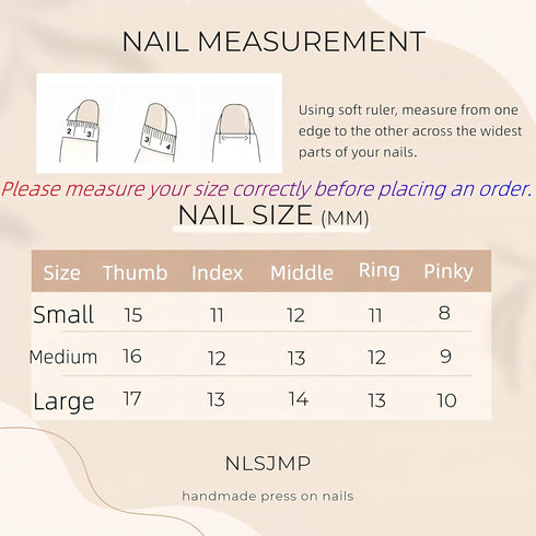 Thick Handmade Gel Press on Nails, Long Square Bling Pearl Cute Bow Rhinestone Kawaii Fake Nails Kit, Size M, 10 Nails