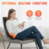 KNONNETD 8 Back Massager for Chair, Massage Seat Cushion with Heat, Lumbar Traction, Vibrating Motors Massager Chair