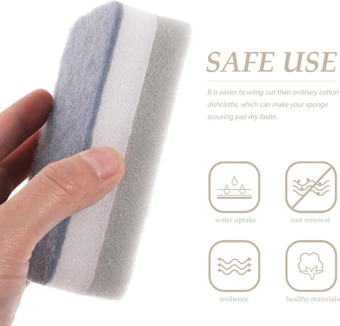 NOLITOY 15Pcs Cleaning Scrub Sponges for Kitchen, Dishes, Bathroom, Car Wash