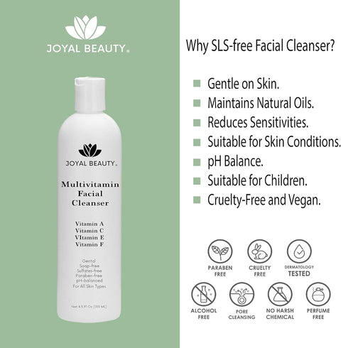 JOYAL BEAUTY Best Face Wash - Multi Vitamin Facial Cleanser for All Skin Types