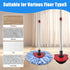 Hezane 4Pack 2 Mop Replacement Head for O Cedar RinseClean Tank System, Mop Replacement Base and Upgrade Scrub Brush