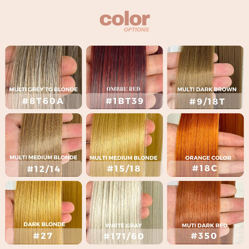 28inch Long Dark Blonde Ponytail Extension with Hair Tie - Yaki Straight Thick Braiding Hairpiece for Women (#15/18)