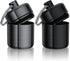 Ear Plug Carrying Case Keychain (2 Pack), Small Waterproof Metal Earplug Holder Container for Earplugs and Pills