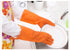 4 Pair Waterproof Reusable Nitrile Gloves for Dishwashing, Car-washing, Laundry, Household Cleaning