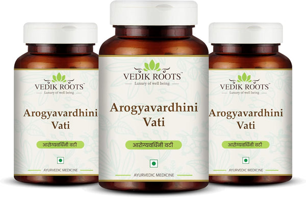 Arogyavardhini Vati Tablets - Natural Detox and Liver Health Support, 120 Tablets (360)