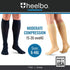 Heelbo 15-20mmHG, Compression Socks for Men and Women to Relieve Discomfort associated with Varicose Veins, Improve