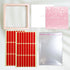 LIGHT RAIN Press on Nail Packaging - 3D Floating Frame, Storage Box Case, 24 pcs, Pink Color