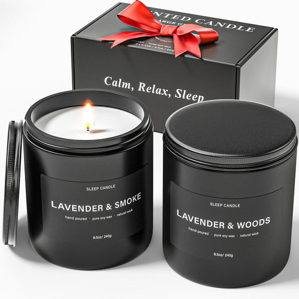 Scented Candles for Men, BOYUJK Candles for Home Scented, Candle Set for