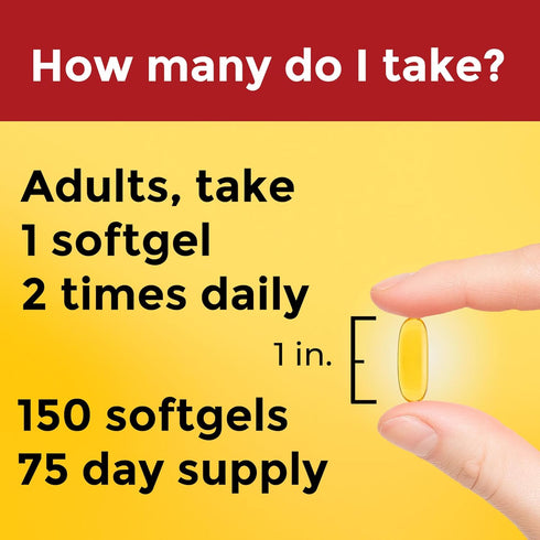 Nature Made Triple Omega 3 6 9, Flaxseed, Safflower, & Olive Oils, 150 Softgels, Fish Free Omega 3 Supplement