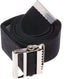 COW&COW Transfer and Gait Belt with Metal Buckle, Black, 60"