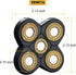 Men's Electric Shaver Replacement Heads, 5D Sharp Floating Blades for Electric Rotary Shaver (5 heads, Gold)
