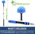 EVERSPROUT Cobweb Duster and Extension-Pole Combo, 1.5-to-3 Foot (8-10 Ft Standing Reach, Medium-Stiff Bristles)