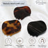 Parcelona Small 2” Tortoise Shell Hair Claw Set of 3, Black and Savana, Secure Grip for Women and Girls
