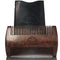 White Naturals Beard Comb for Men - Wooden Natural Sandalwood, Fine Dual Action Teeth, Includes PU Leather Case