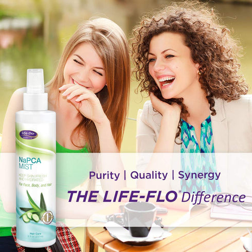 Life-flo NaPCA Mist | Hydrating Spray for Face, Body and Hair, 8oz