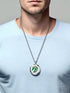 Popeoiuh 24 inch 8 Essential Oil Diffuser Necklace Aromatherapy Jewelry Stainless Steel Horse Animal Locket Pendant
