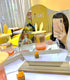 Makeup Mirror with Stand, Acrylic Desk Decor Aesthetic Mirror, Separable Wall Mounted Gift Mirror for Women Men Girls