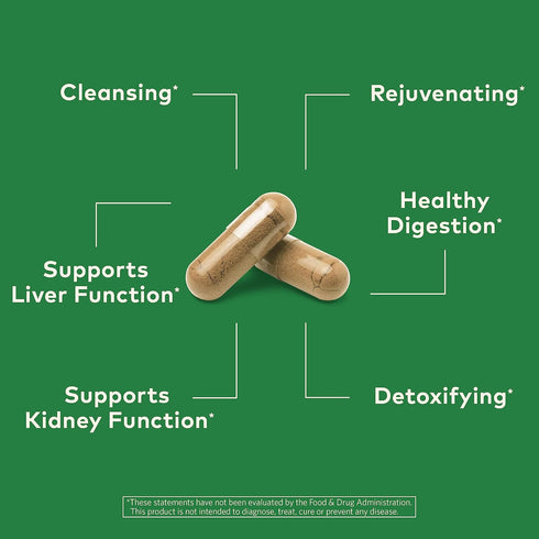 Organic India Liver and Kidney Cleanse Detox Repair, Herbal Supplement, Supports Healthy Function, Vegan, 90 Capsules
