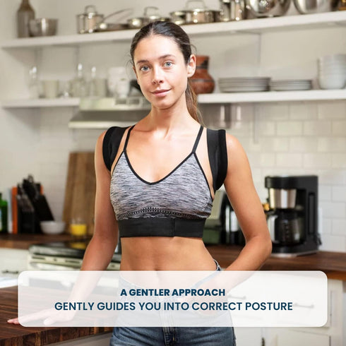 Berlin & Daughter Posture Corrector - Fully Adjustable Breathable Clavicle Chest Back Support Brace for Men & Women