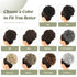 Oseti Curly Hair Bun, Brown Hair Accessories, Faux Bun Clip in Ponytail for Black Women, Large Curly Hair Piece