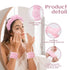 Puffy Spa Headband & Skincare Headbands for Women, Terry Cloth Towel Head Band, 4 Pcs Face Wash Wristband Set