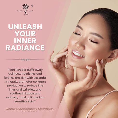 Pearl Powder Supplement for Skin Health - Anti-Aging, Antioxidant & Collagen Production, 60g