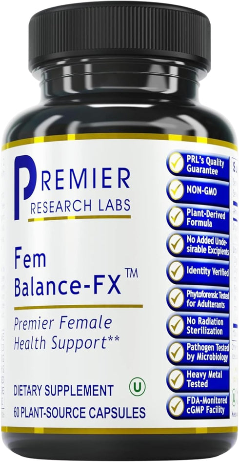 Fem Balance-FX 60 Capsules - Vegan Comprehensive Formula for Premier Female Health Support