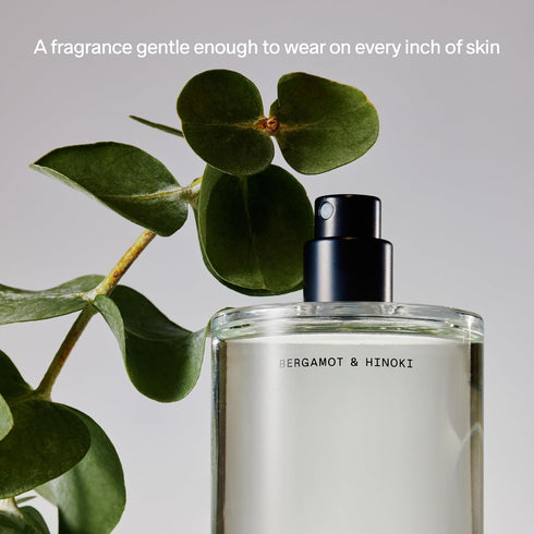 Salt & Stone Body Mist, Bergamot & Hinoki Scent - Skincare Infused Perfume Hair & Body Spray for Women and Men (3.4 fl