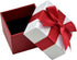 Paialco Jewelry Package Paper Gift Box - Red Ribbon Bow-Knot, 2.25 x 2.25 Inches