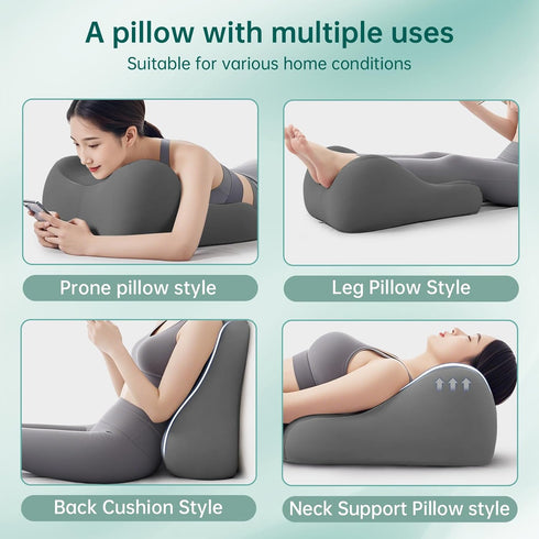KUYOVORA Memory Foam Wedge Pillow Intimacy Couples Pillow, Pregnant Ergonomic Contoured Position Pillow for Sleeping